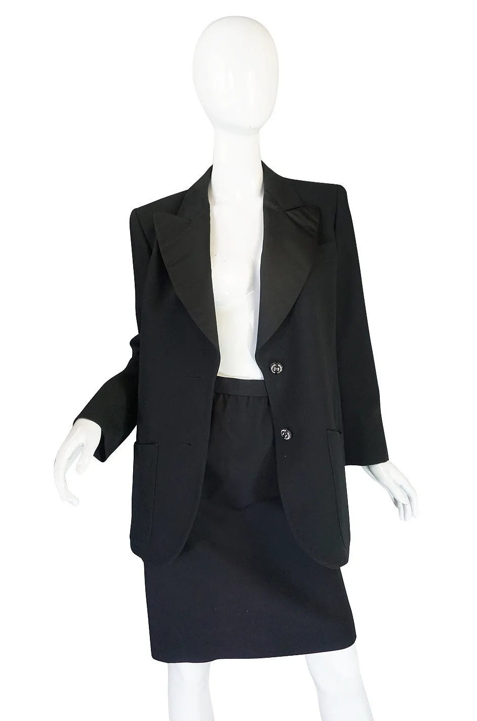1970s Yves Saint Laurent "Le Smoking" Tuxedo Suit