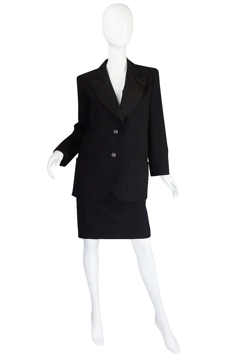 1970s Yves Saint Laurent "Le Smoking" Tuxedo Suit