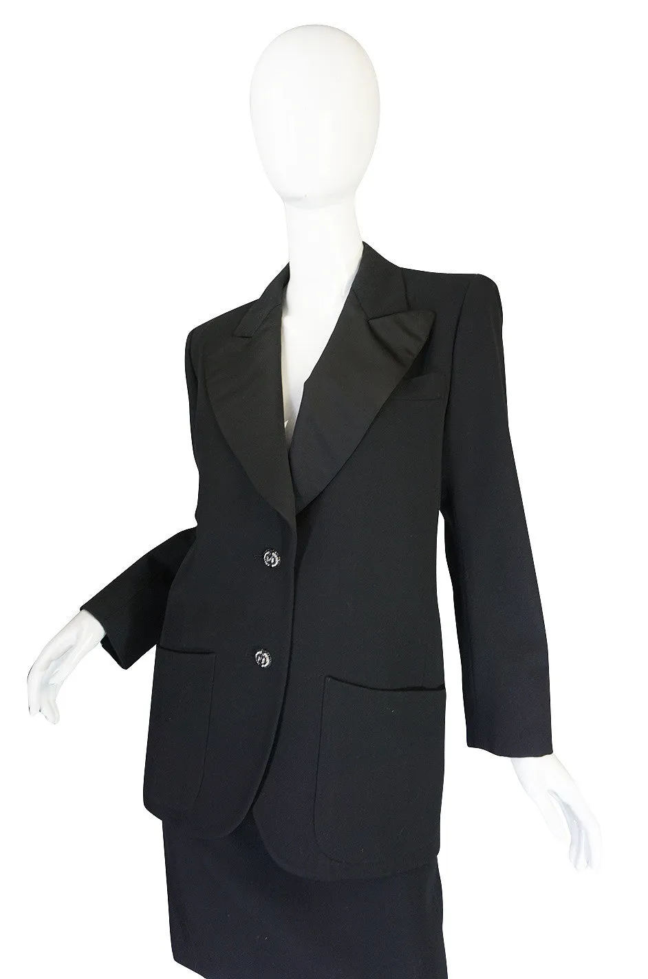 1970s Yves Saint Laurent "Le Smoking" Tuxedo Suit