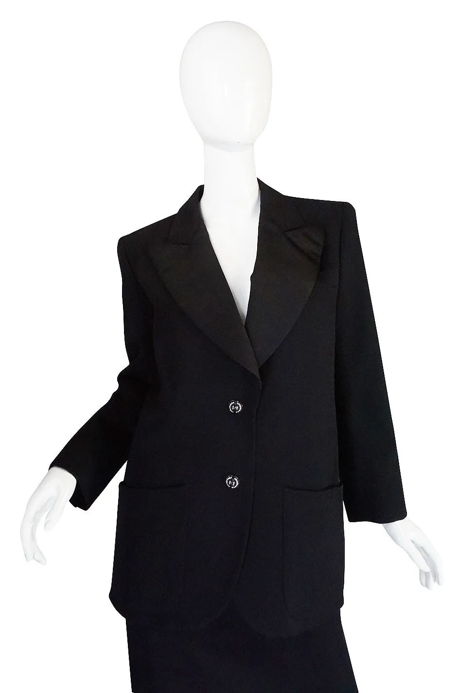 1970s Yves Saint Laurent "Le Smoking" Tuxedo Suit