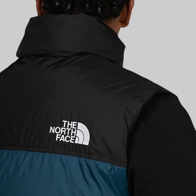 1996 Retro Nuptse Vest - Midnight Petrol/TNF Black