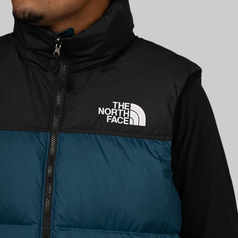1996 Retro Nuptse Vest - Midnight Petrol/TNF Black