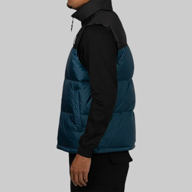 1996 Retro Nuptse Vest - Midnight Petrol/TNF Black