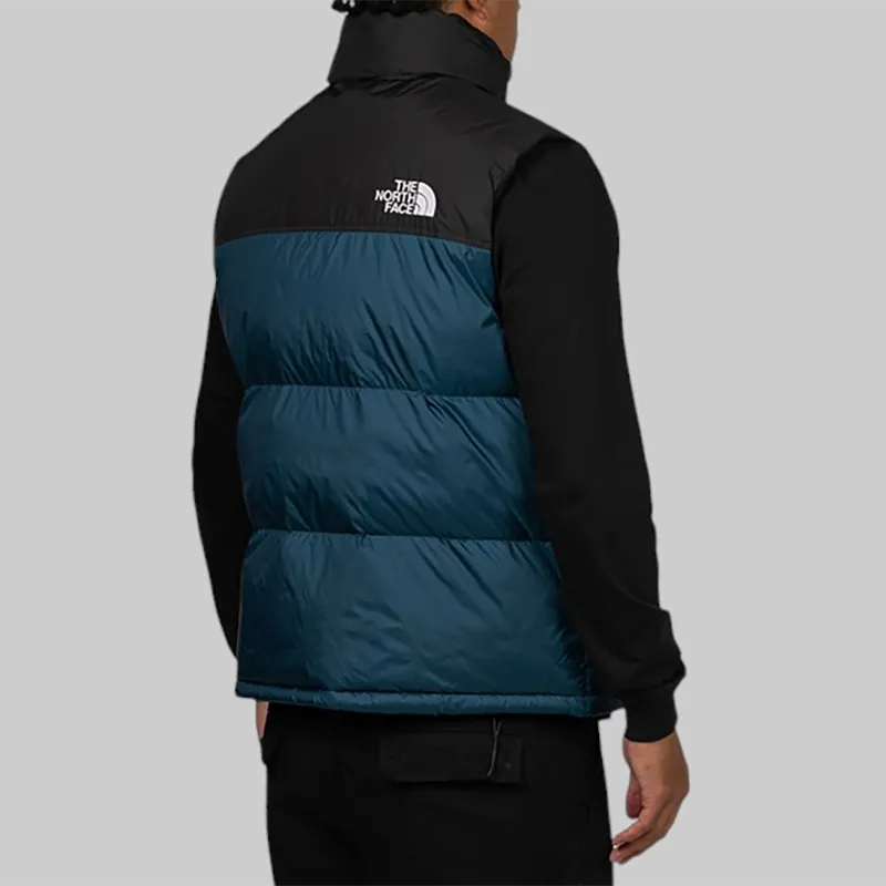 1996 Retro Nuptse Vest - Midnight Petrol/TNF Black