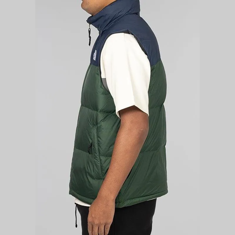 1996 Retro Nuptse Vest - Pine Needle/Summit Navy
