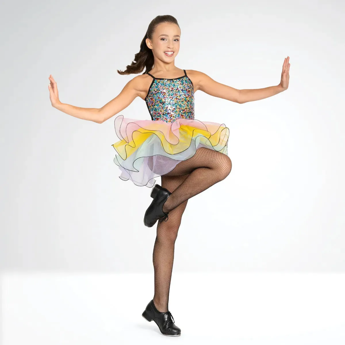 1st Position Multicoloured Dress with Wire Hem