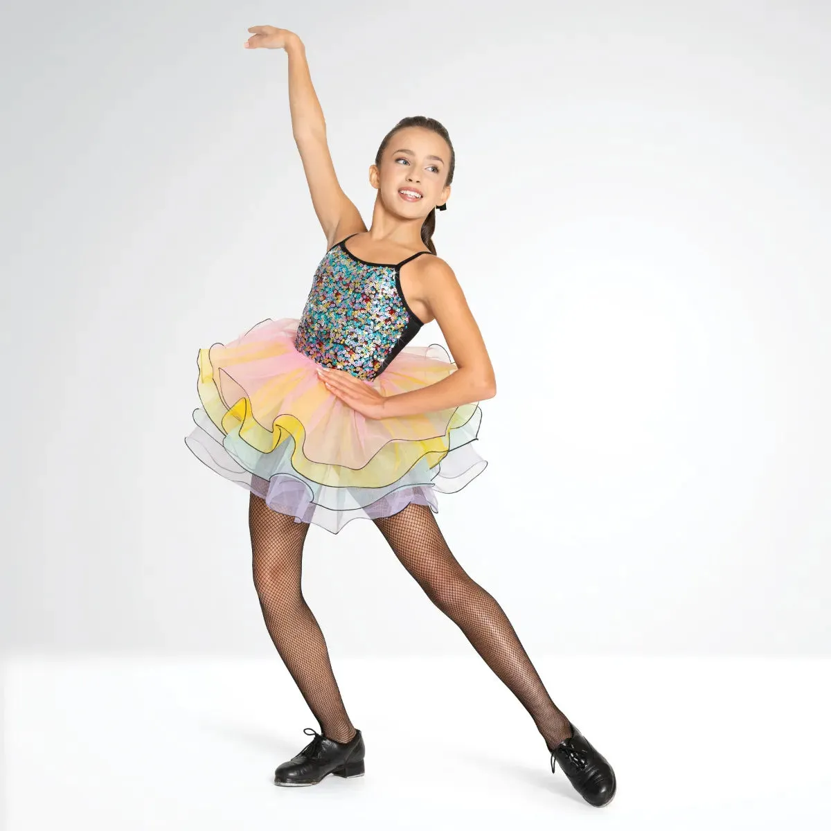 1st Position Multicoloured Dress with Wire Hem