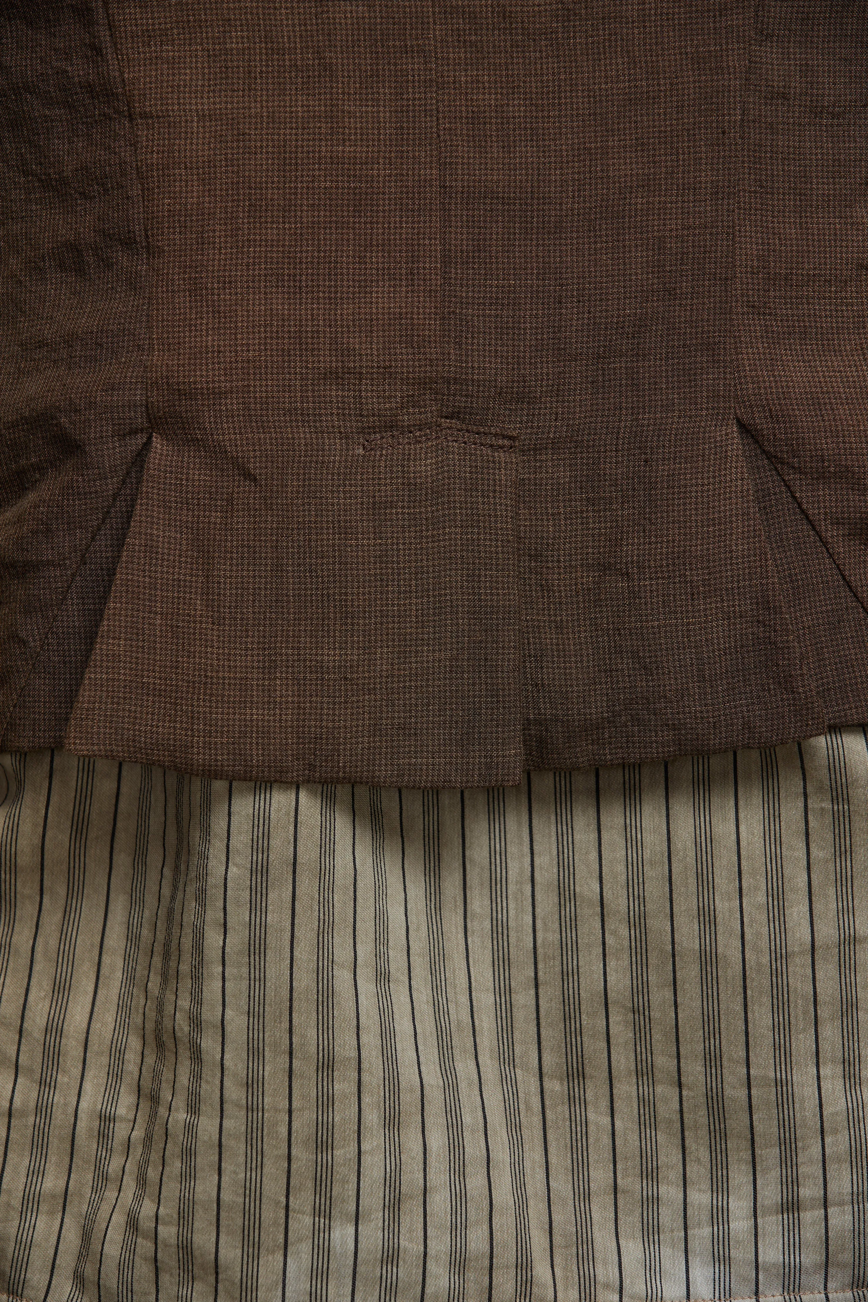 ASYMMETRIC COLLAGED WAISTCOAT