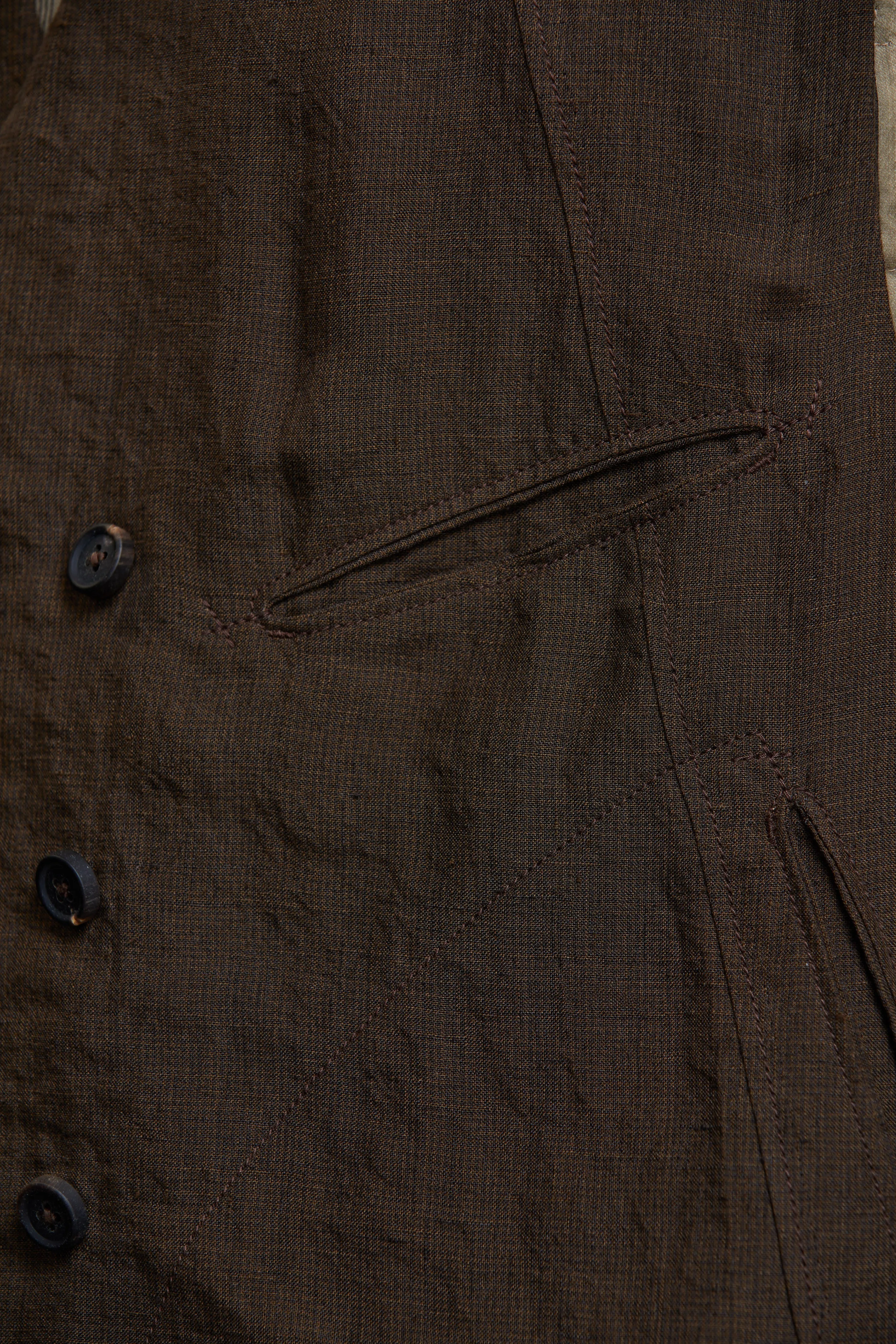 ASYMMETRIC COLLAGED WAISTCOAT