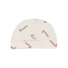 Beanie Hat - Candy Canes Rib
