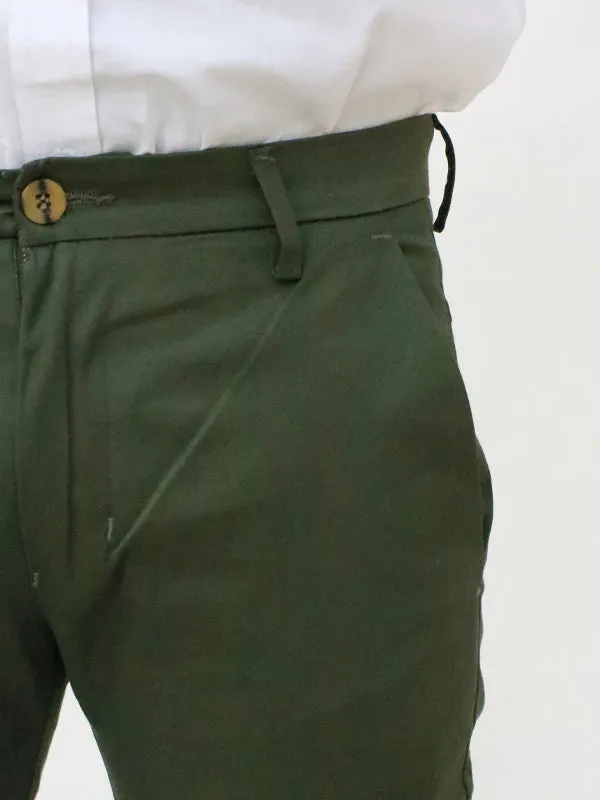 BH Cotton Chino Pant For Men Pickle Green MCP16