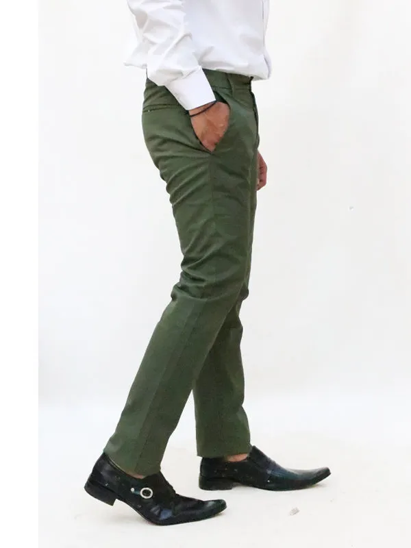 BH Cotton Chino Pant For Men Pickle Green MCP16