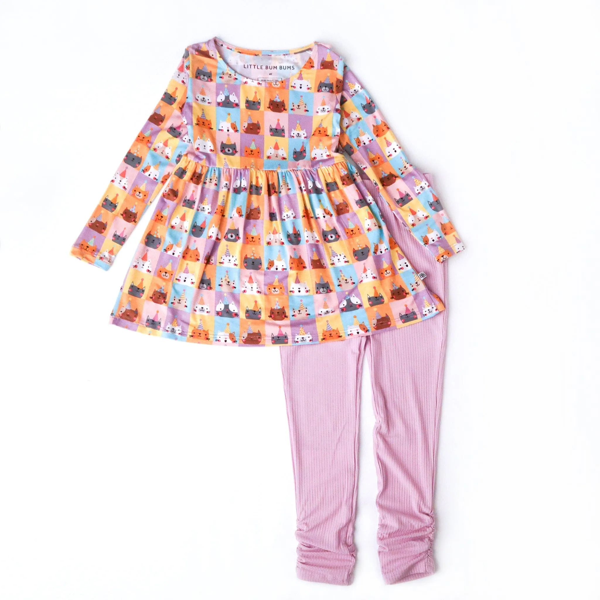 Birthday Purrty Toddler Top & Tights