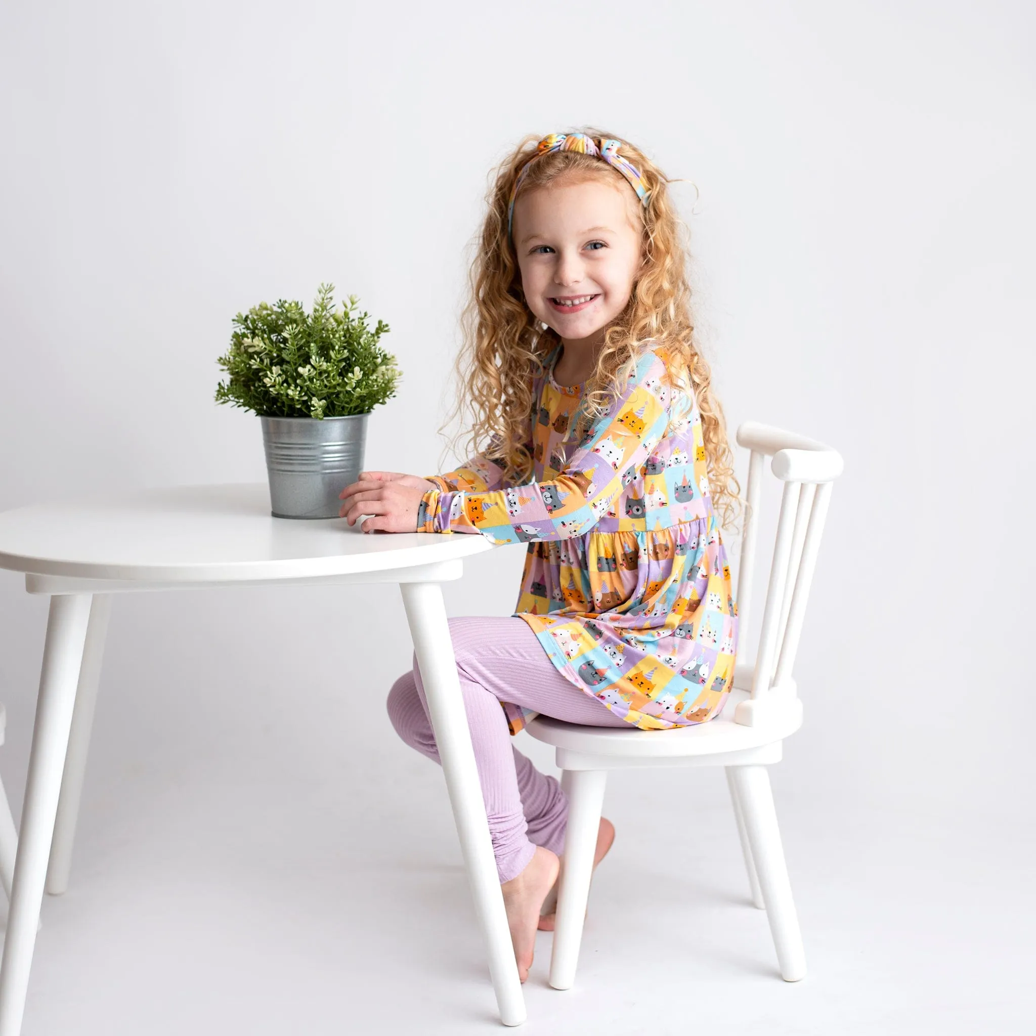Birthday Purrty Toddler Top & Tights