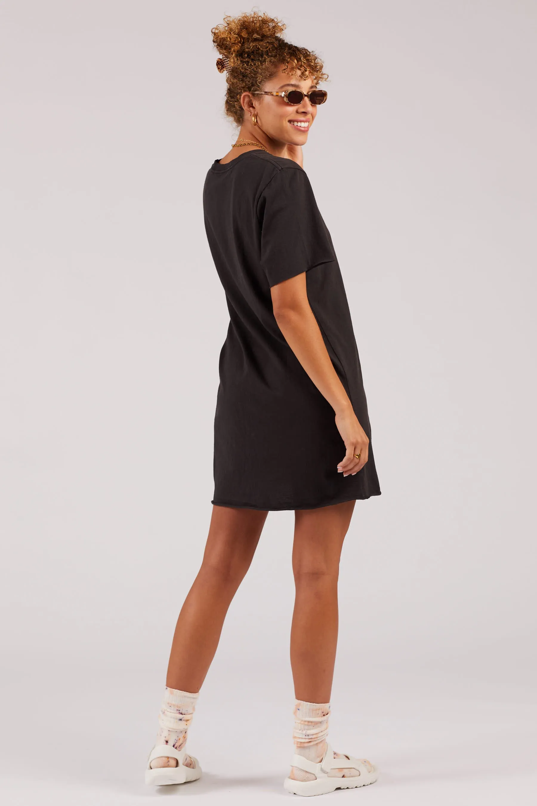 Black Zepplin Tee Dress