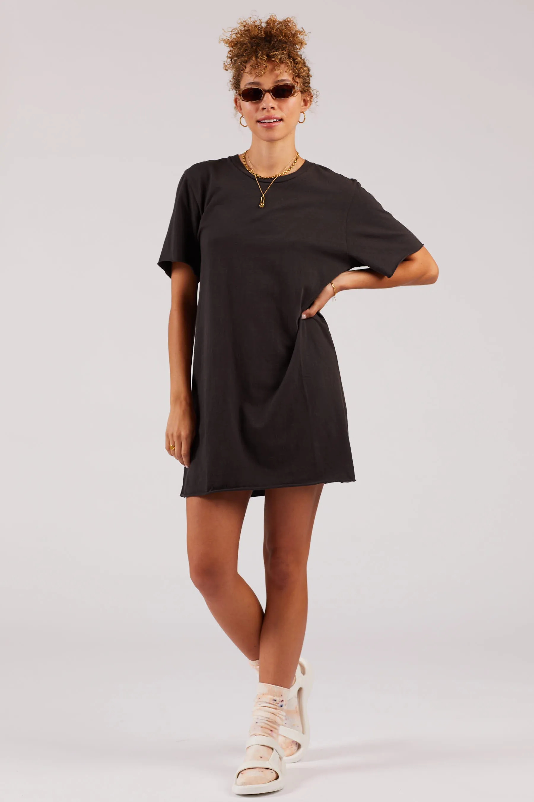 Black Zepplin Tee Dress