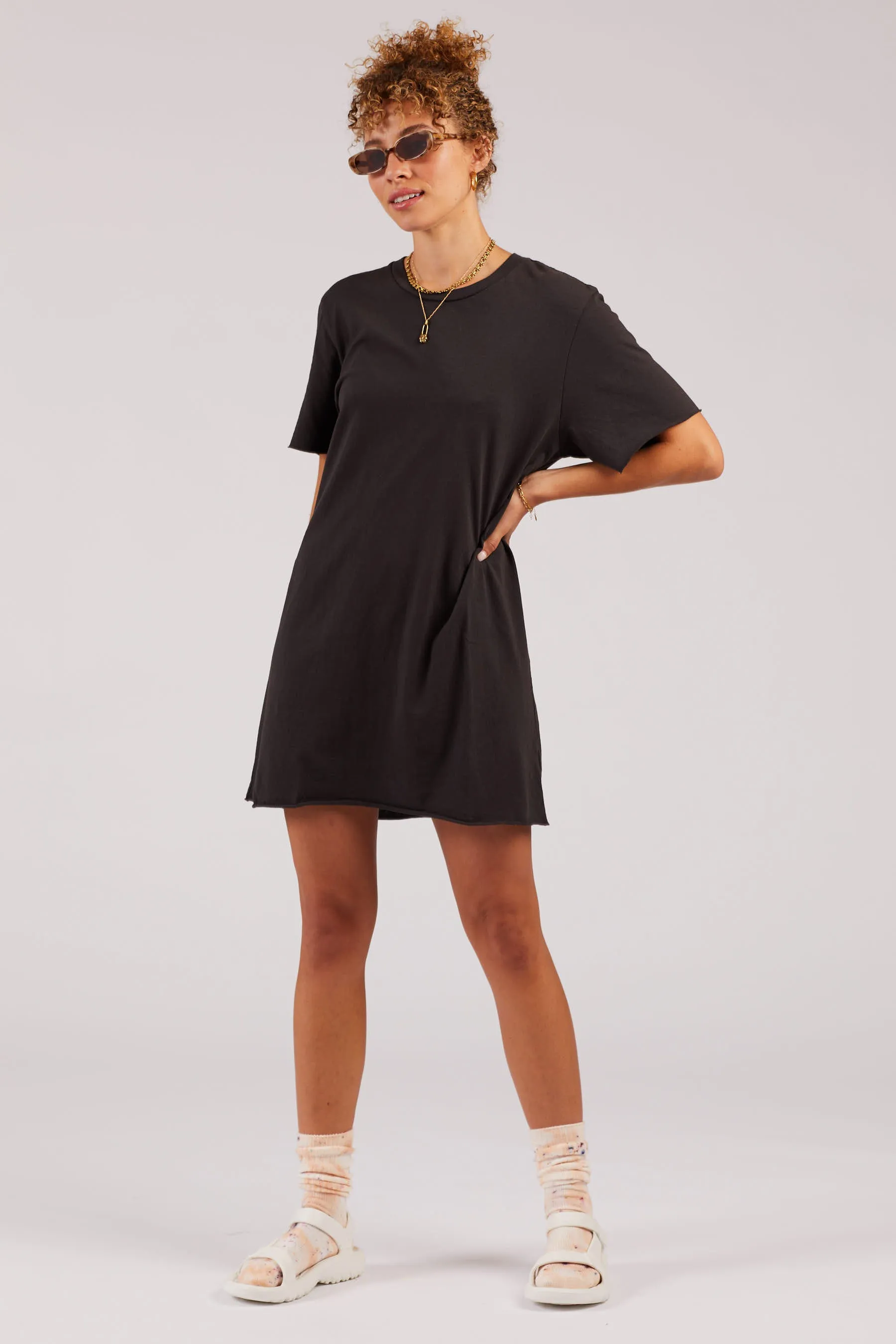 Black Zepplin Tee Dress