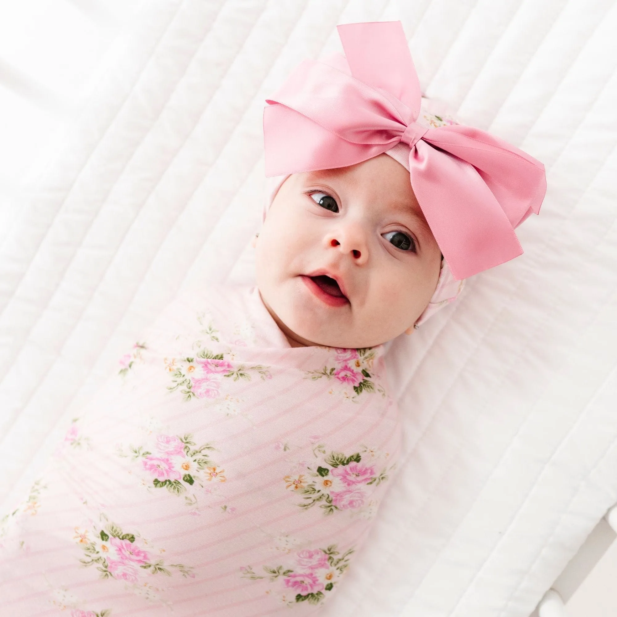 Blooming Bouquet Swaddle Beanie Set