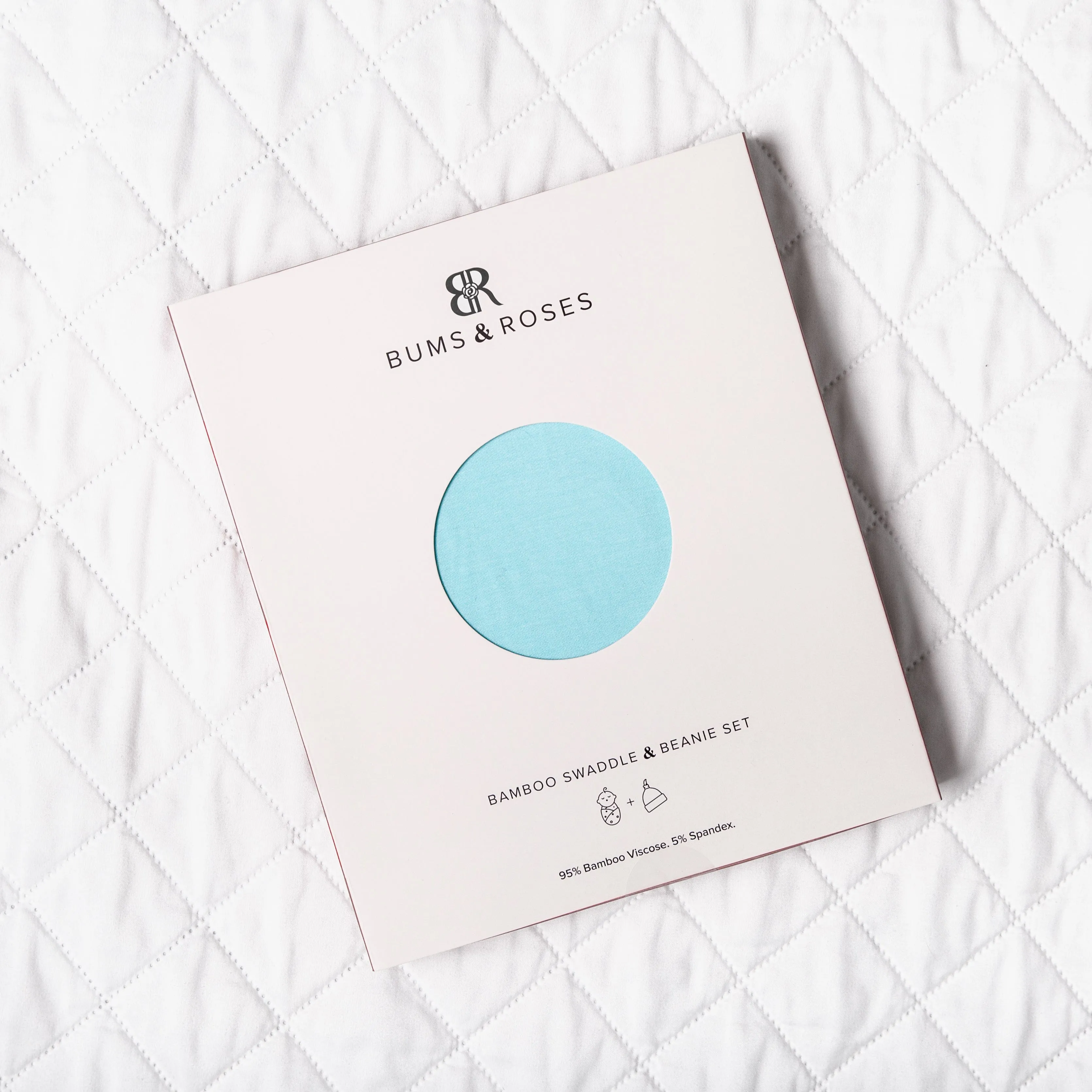 Blue Raspberry Swaddle Beanie Set