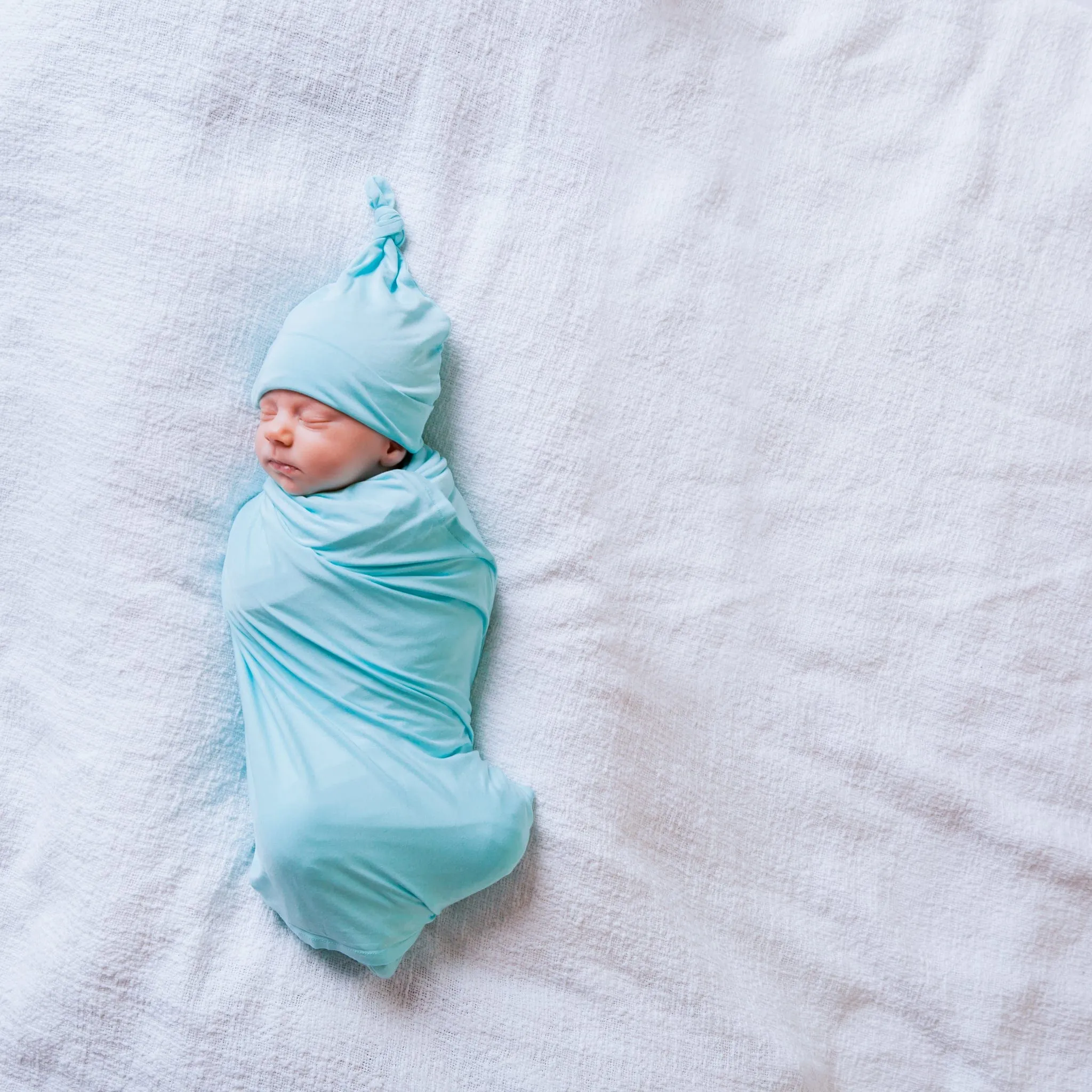 Blue Raspberry Swaddle Beanie Set