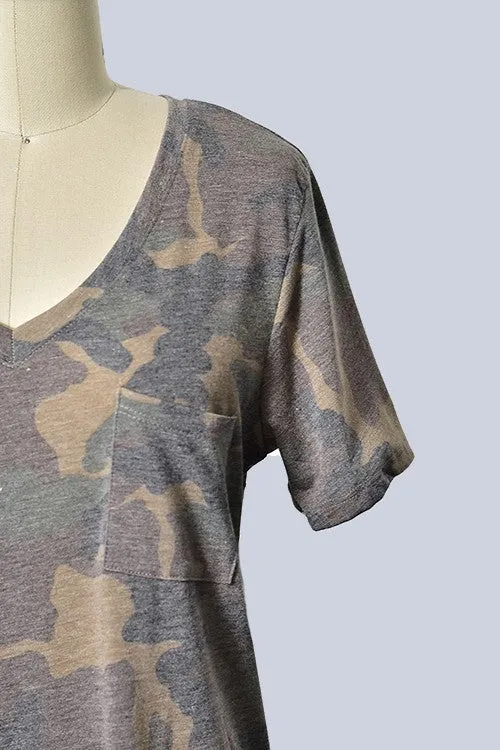 Camo T-Shirt with pocket
