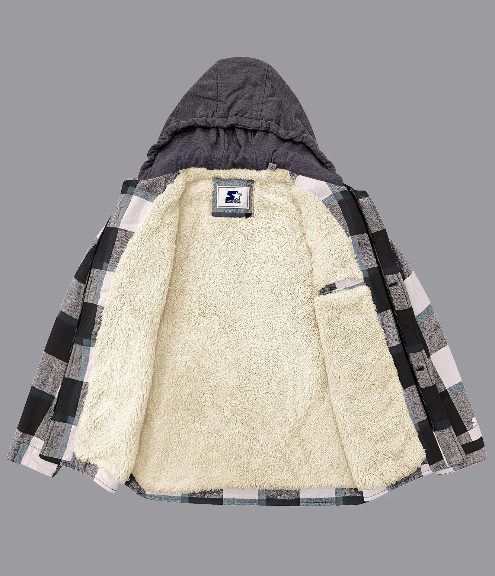 Cincinnati Bengals Big Joe Sherpa Lined Plaid Jacket