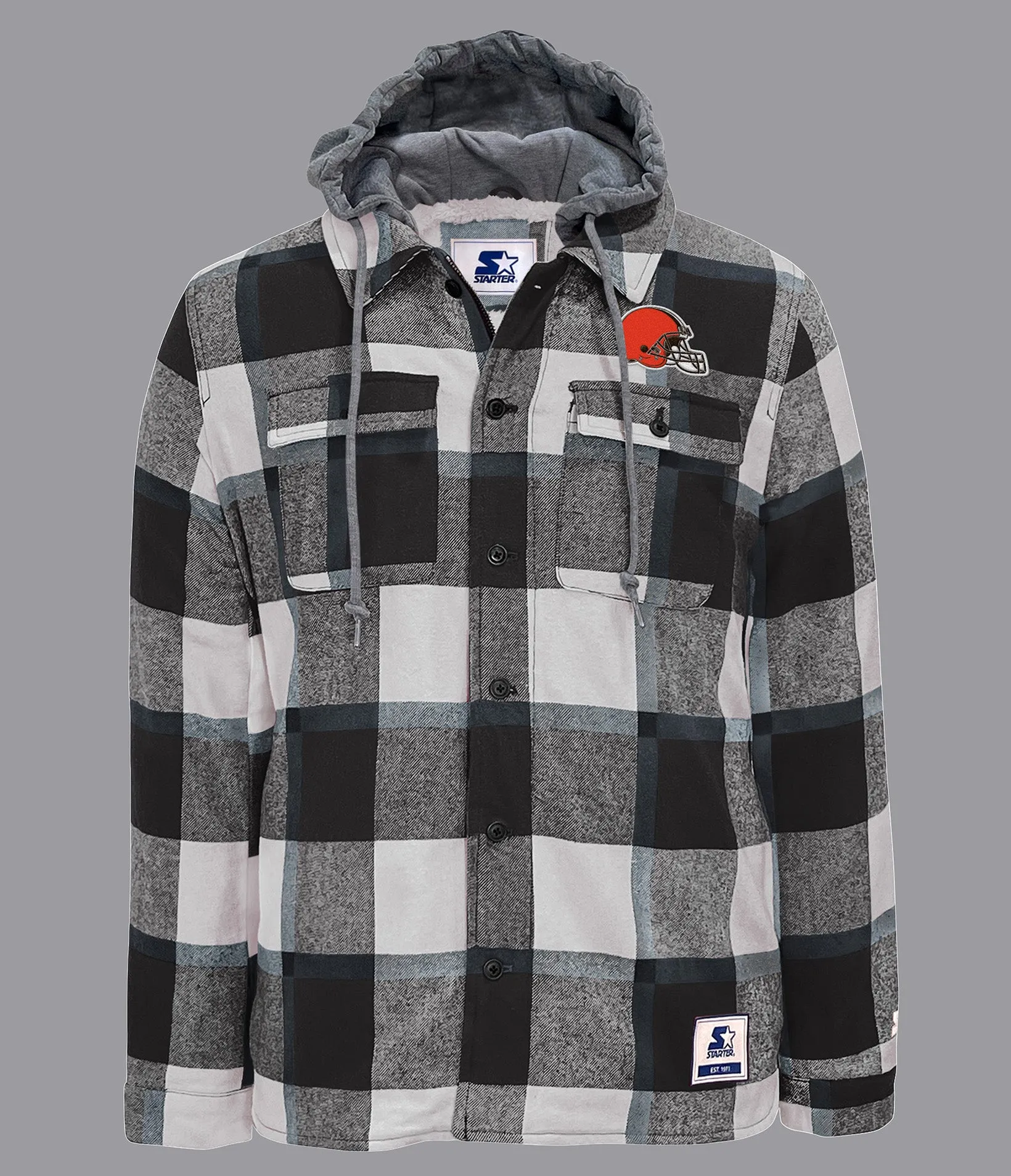 Cleveland Browns The Big Joe Sherpa Lined Plaid Jacket
