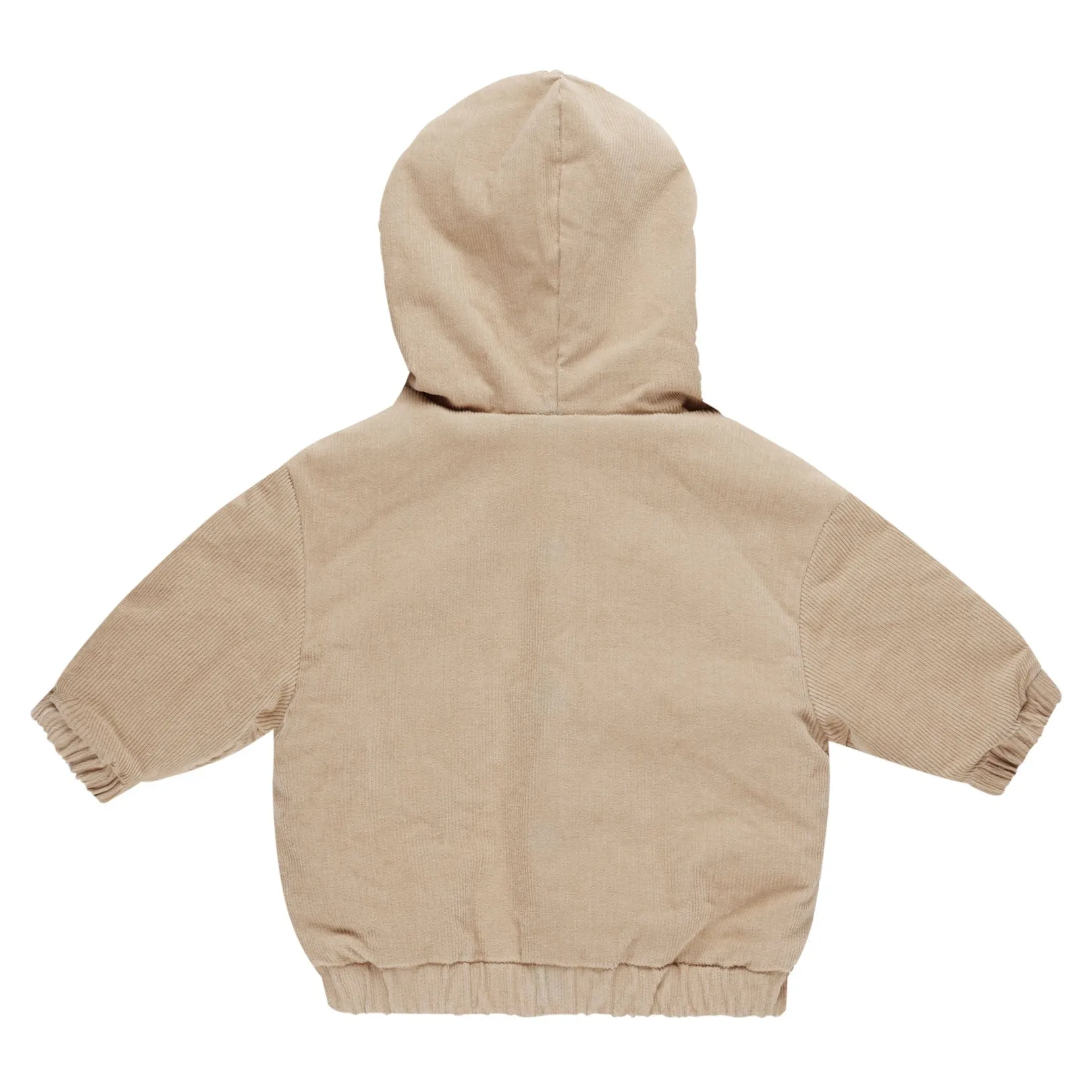 Corduroy Hooded Jacket - Latte