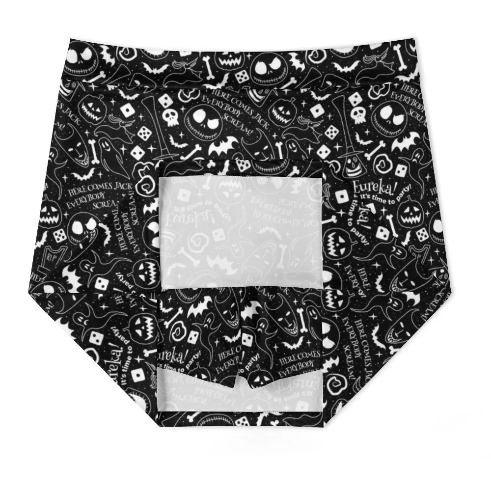 Disney Nightmare Before Christmas Everybody Scream Athletic A-Line Skirt With Pocket