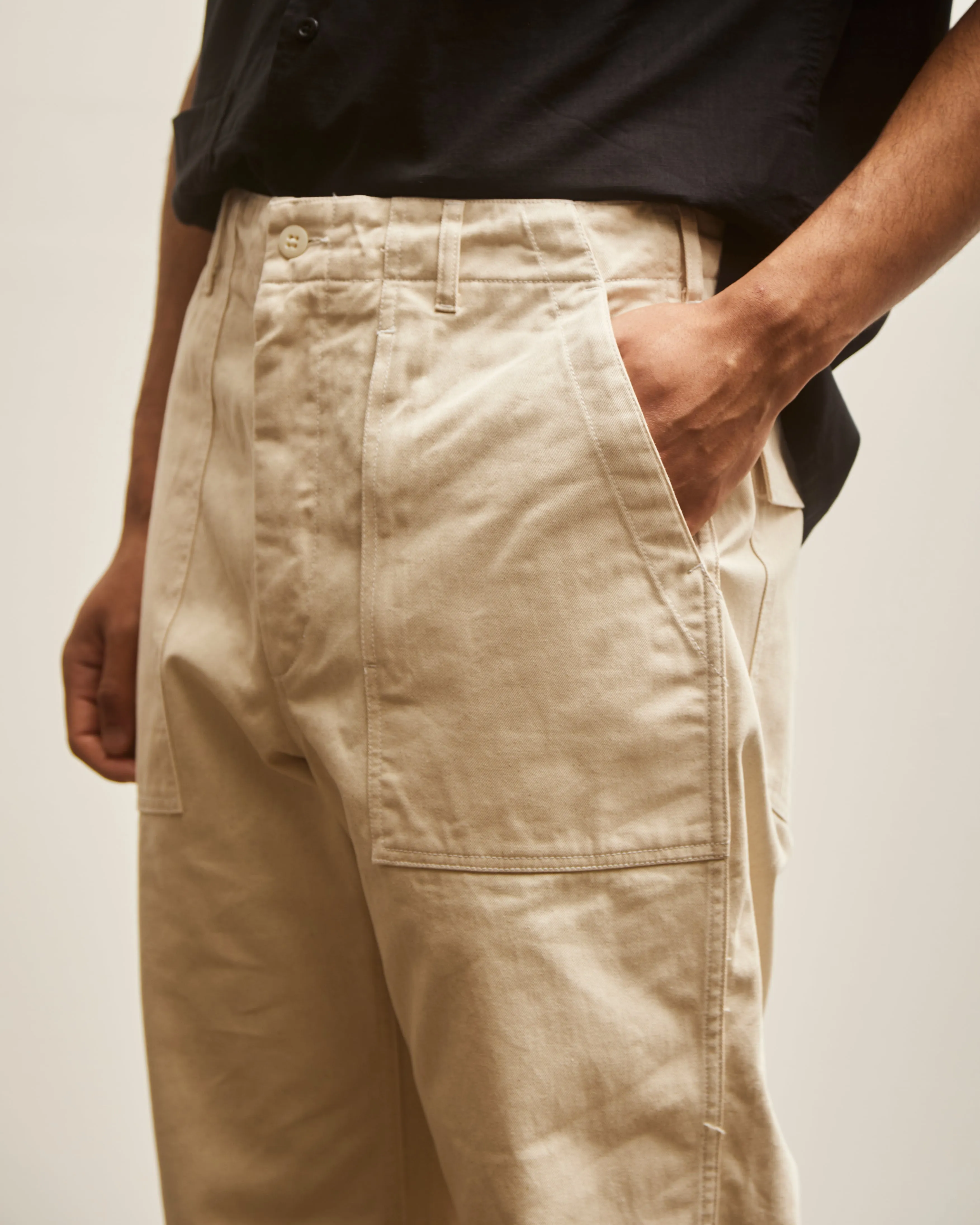 Engineered Garments Chino Twill Fatigue Pant, Natural