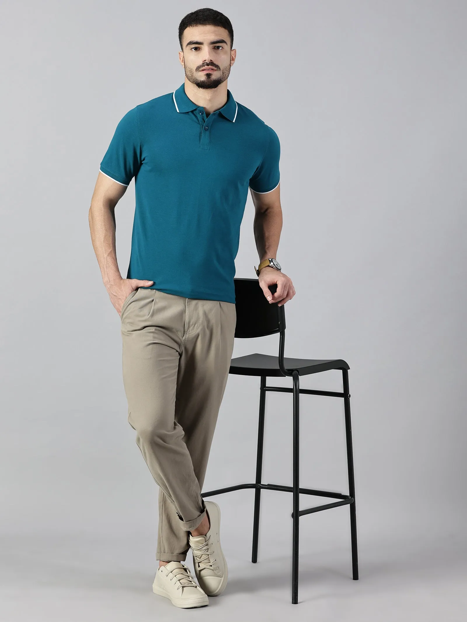 Everyday Teal Blue Polo T-Shirt