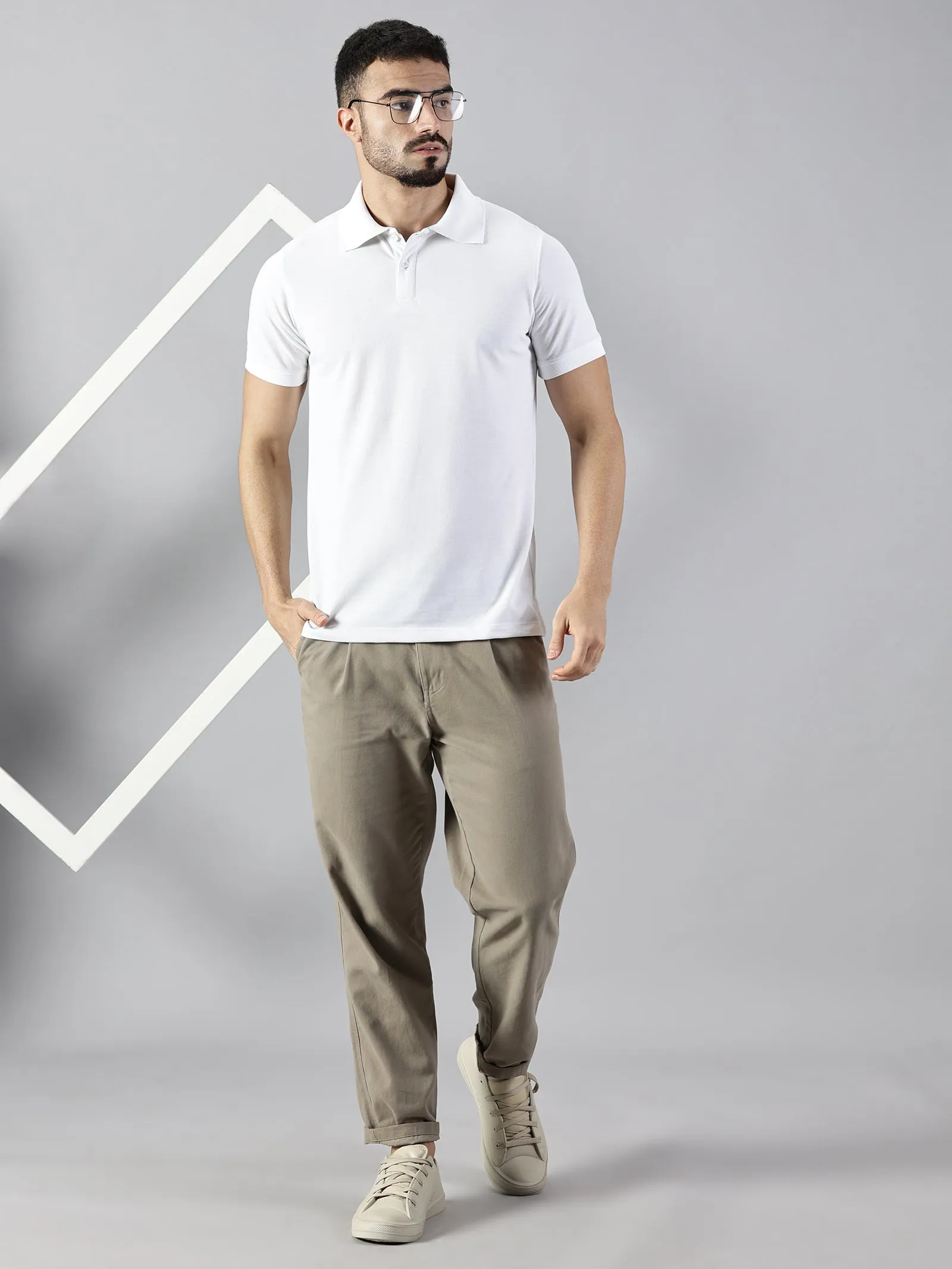 Everyday White Polo T-Shirt
