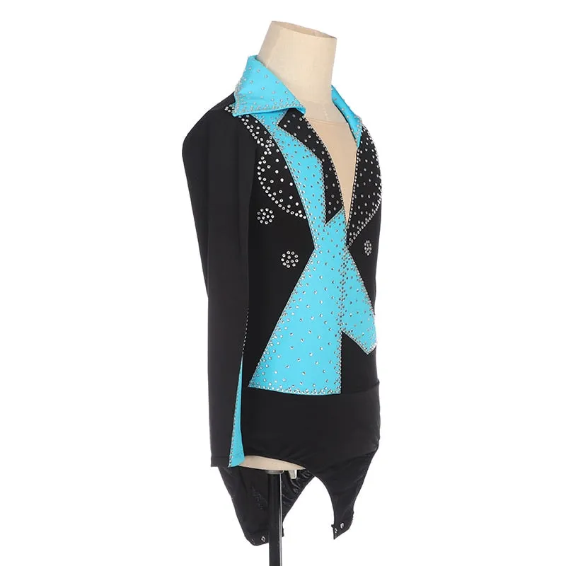 Figure Skating Shirt Top Leo for Boys & Mens Black and other Color