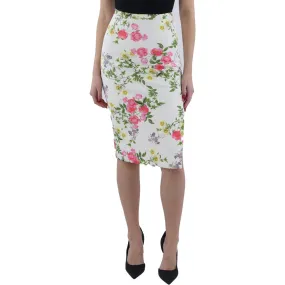 Guess by Marciano Womens Leonora Floral Midi Pencil Skirt