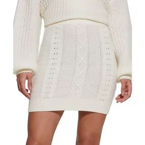 Guess Womens Brielle Knit Mini Pencil Skirt