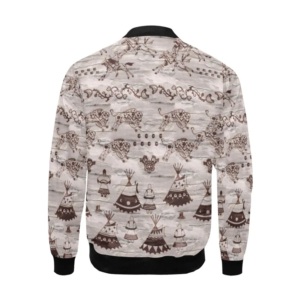 Heart of The Forest All Over Print Bomber Jacket for Men
