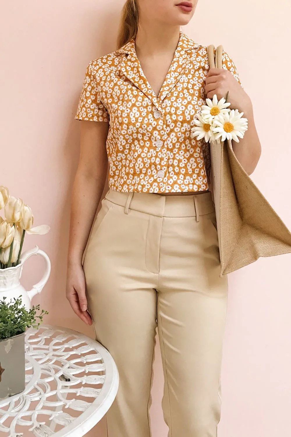 Issie Sesame | Cream Straight Leg Pants