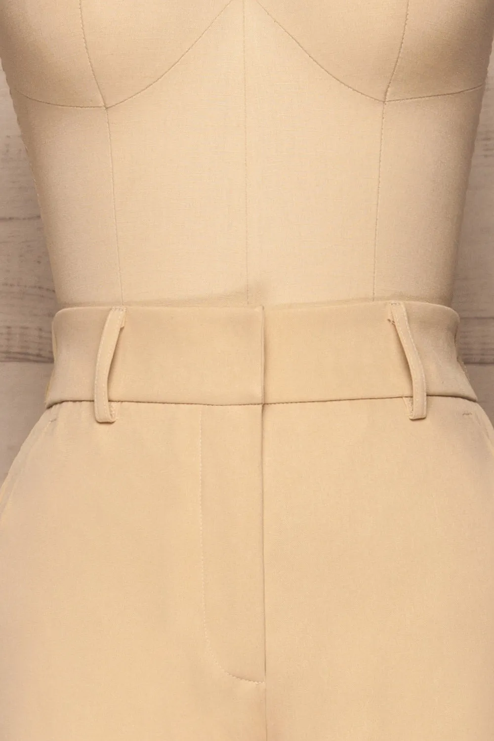Issie Sesame | Cream Straight Leg Pants