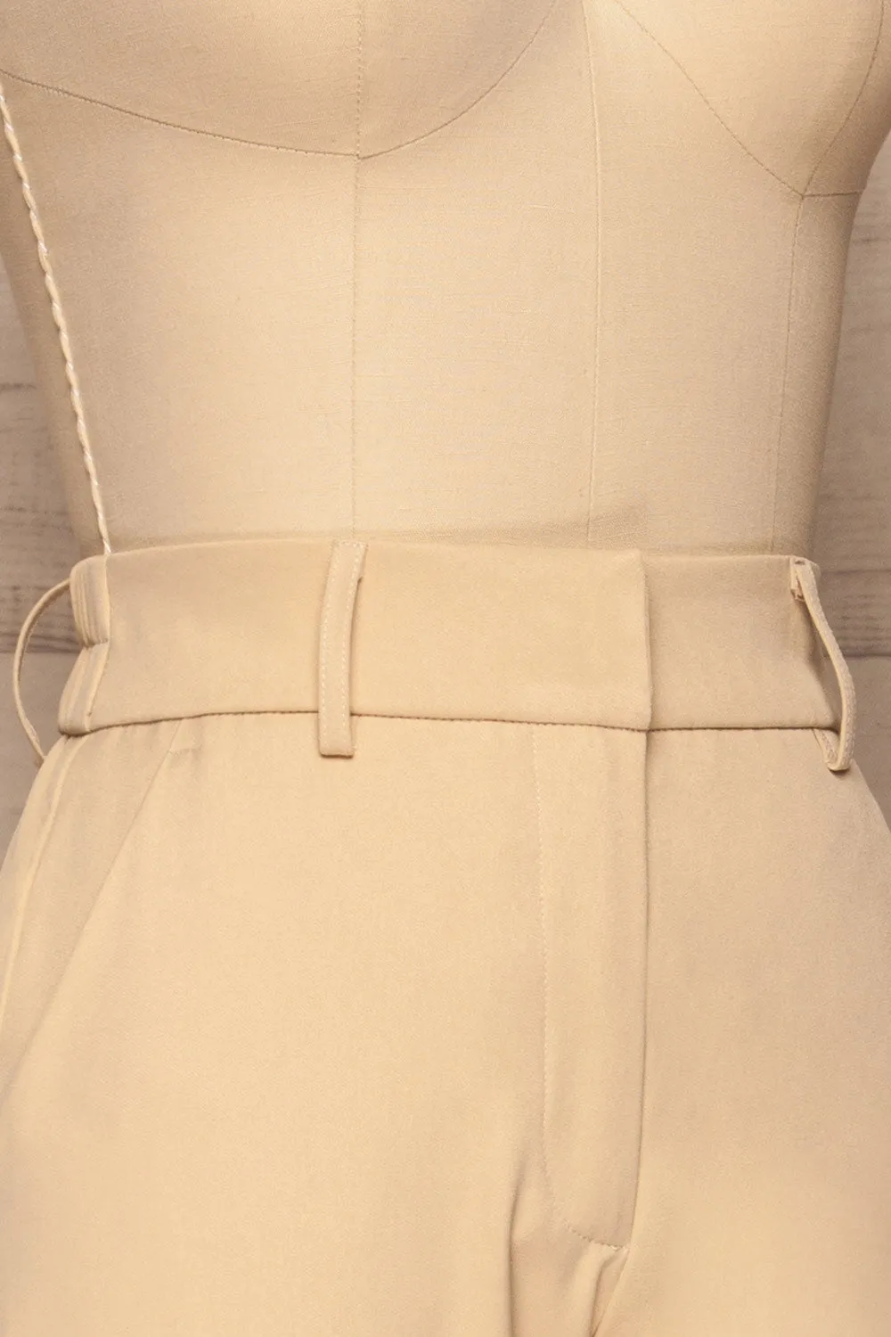 Issie Sesame | Cream Straight Leg Pants