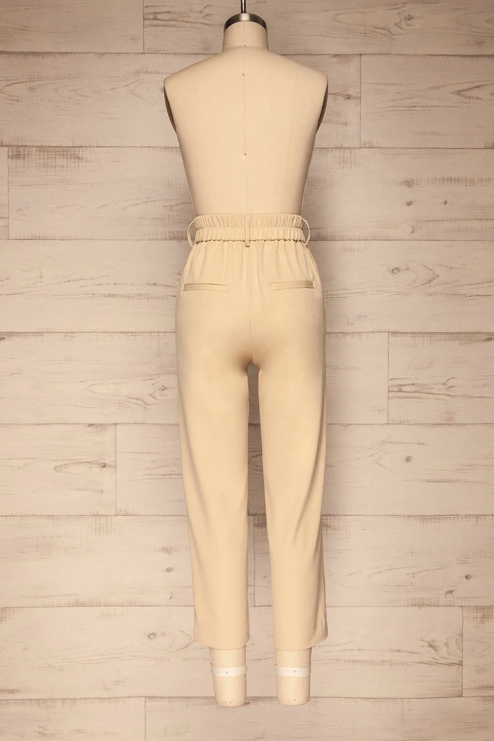 Issie Sesame | Cream Straight Leg Pants