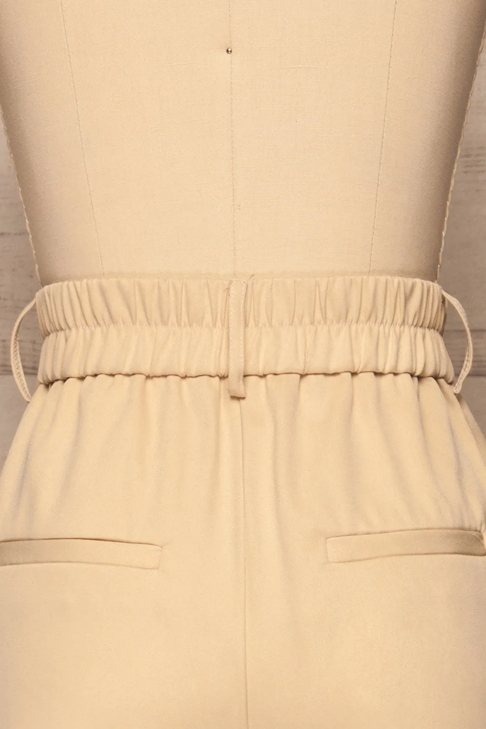 Issie Sesame | Cream Straight Leg Pants