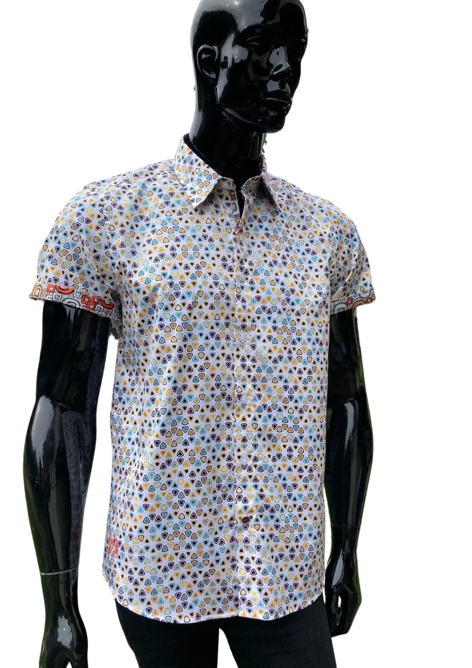 JOHN LENNON Mens Morpeth Short Sleeve Shirt - White