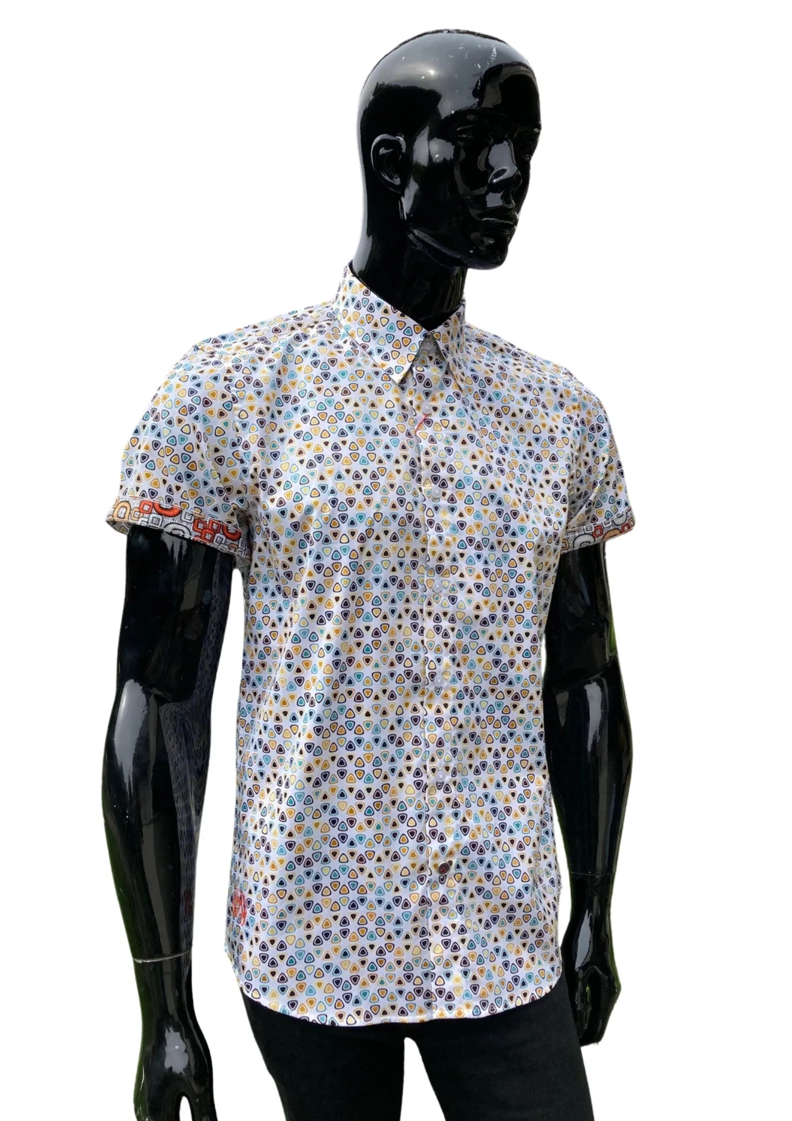 JOHN LENNON Mens Morpeth Short Sleeve Shirt - White