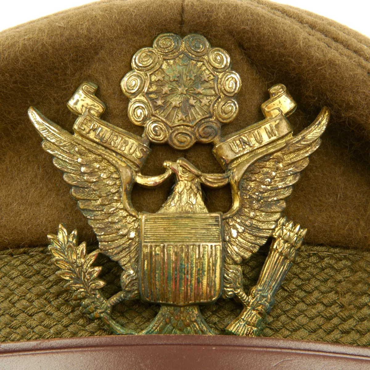 Original U.S. WWII USAAF Officer Crush Cap of Major-General Ramsay Potts