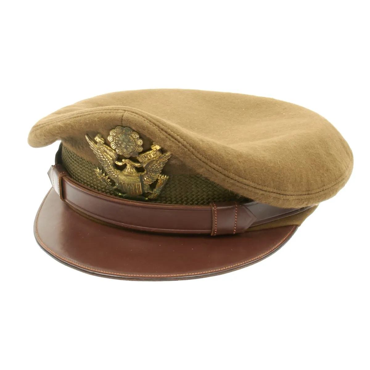 Original U.S. WWII USAAF Officer Crush Cap of Major-General Ramsay Potts