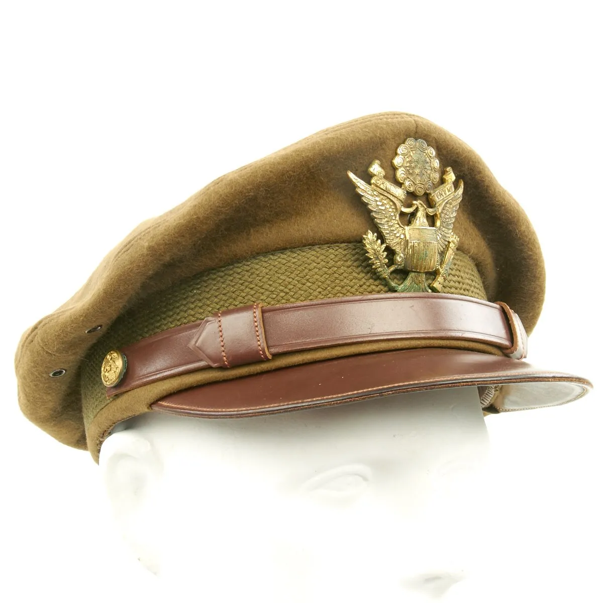 Original U.S. WWII USAAF Officer Crush Cap of Major-General Ramsay Potts