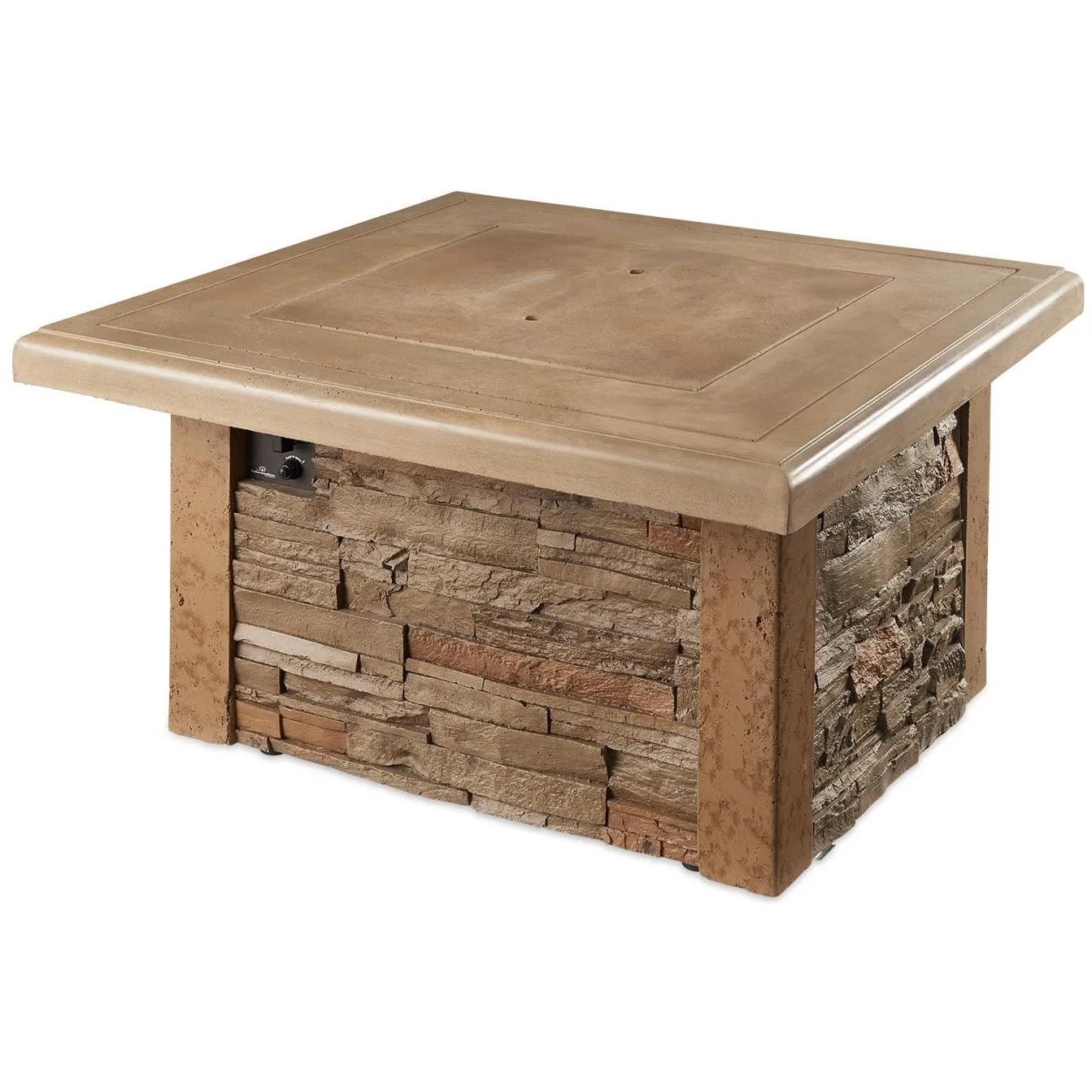 Outdoor GreatRoom: Sierra Square Gas Fire Pit Table