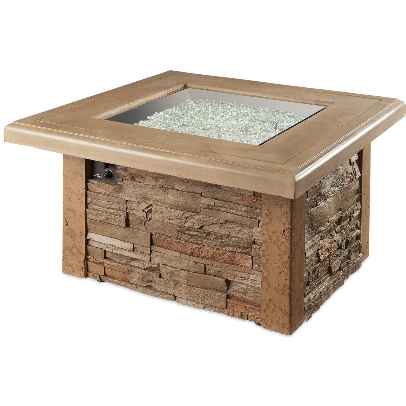 Outdoor GreatRoom: Sierra Square Gas Fire Pit Table