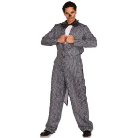 Pinstriped Tux Jumpsuit Costume for Adults