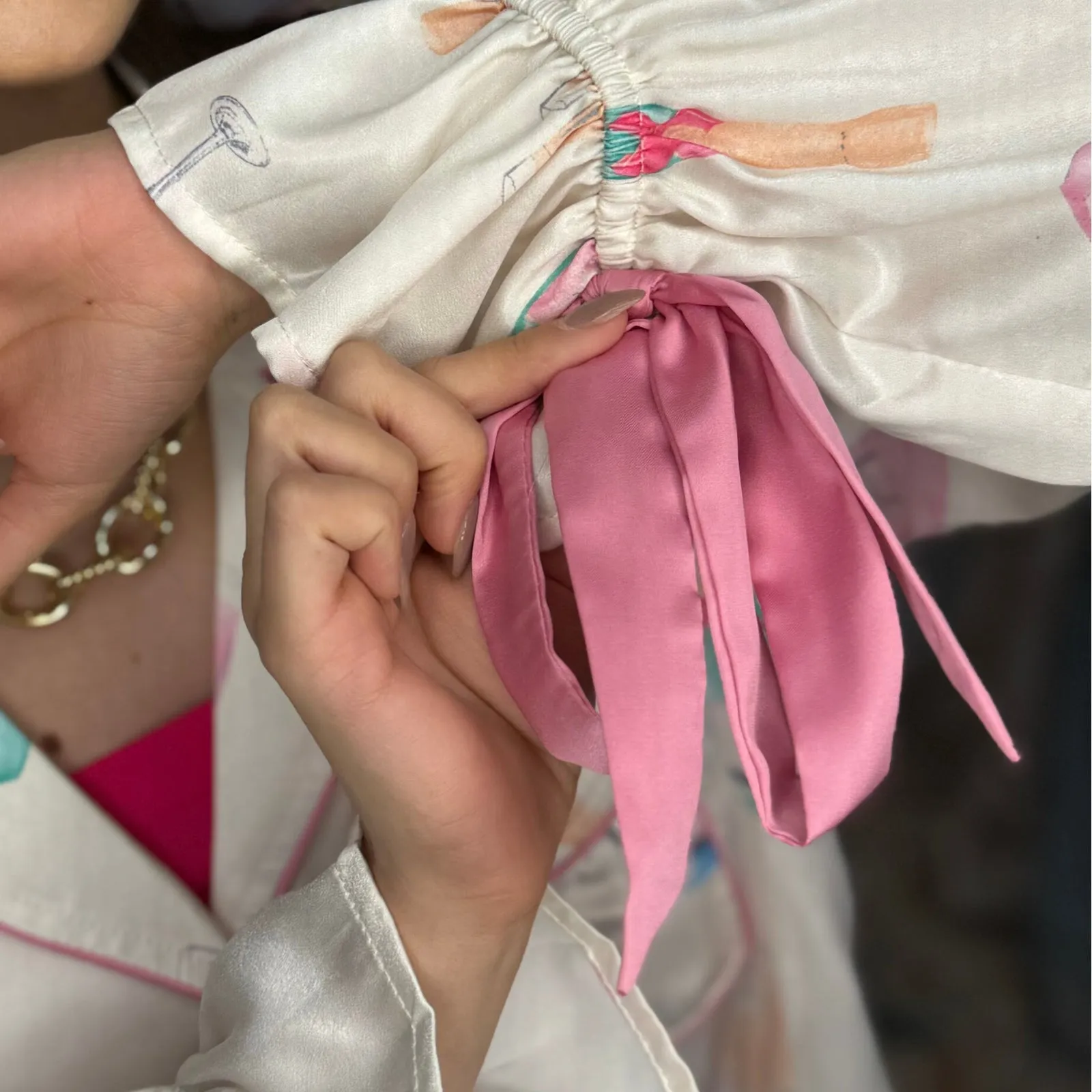 Pop the Bubbly Champagne & Glass Pajamas